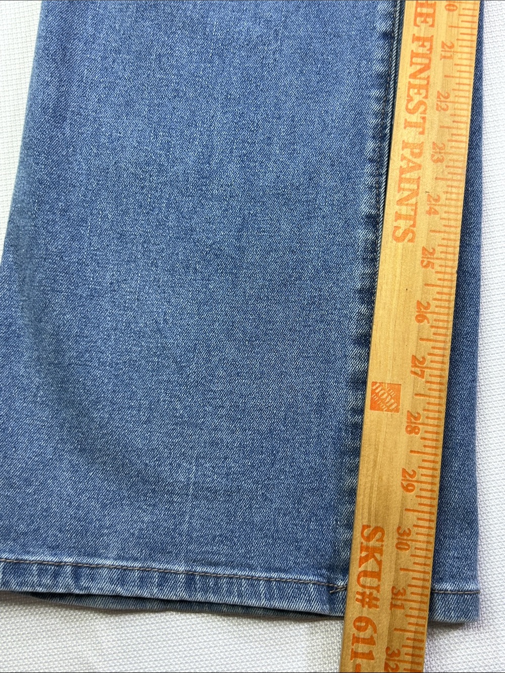 Nicole Miller New York Soho High Rise Bootcut Jeans Size 14 Distressed Stretch - Picture 6 of 10